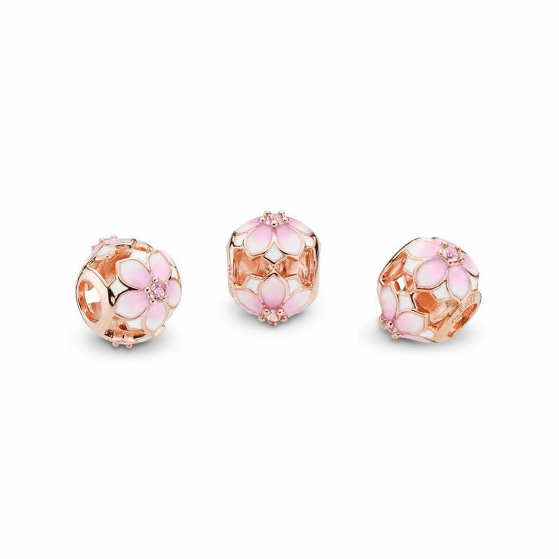 Pandora Australia Rose™ Magnolia Bloom Charm | MKLGZA483